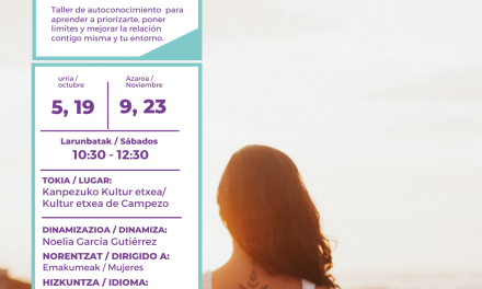 Lantegi/Taller: Apréndete (Kanpezuko Kultur Etxea, azaroak 23 de noviembre).