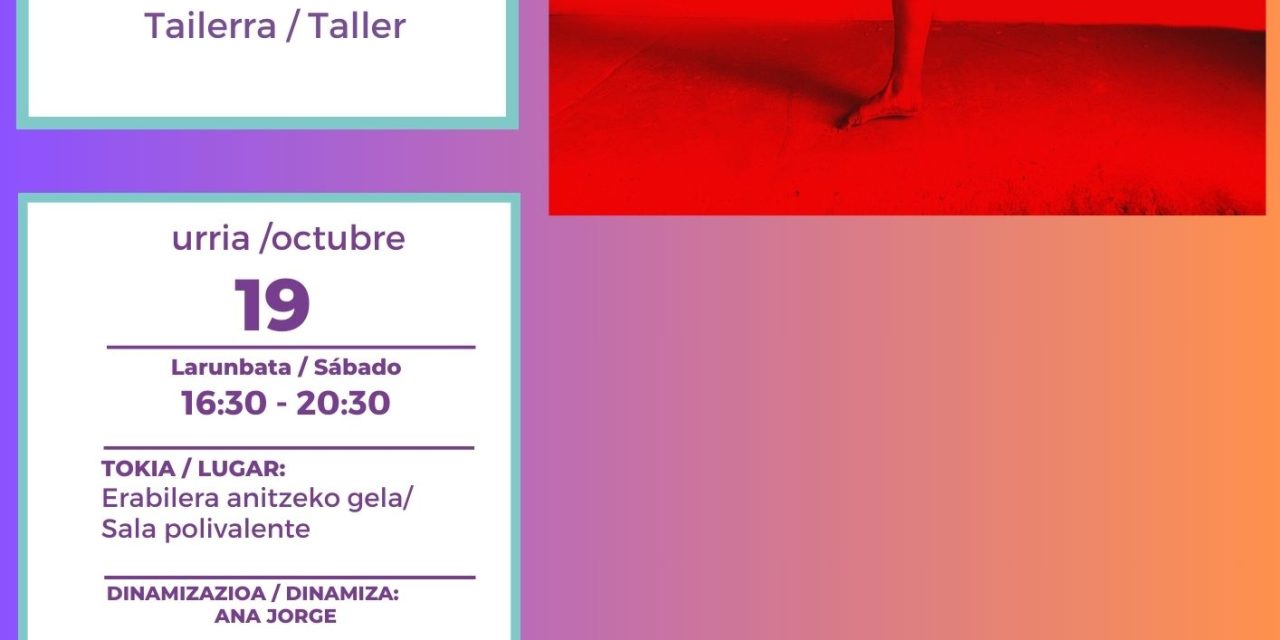 Tailerra/Taller: Autodefentsa feminista/Autodefensa feminista (Lagrán, urriak 19 de octubre).