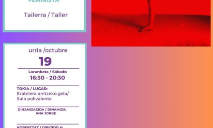 Tailerra/Taller: Autodefentsa feminista/Autodefensa feminista (Lagrán, urriak 19 de octubre).