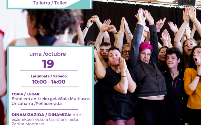 Tailerra/Taller: Improvisación teatral. Antzerki inprobisazioa (Urizaharra, urriak 19 de octubre)
