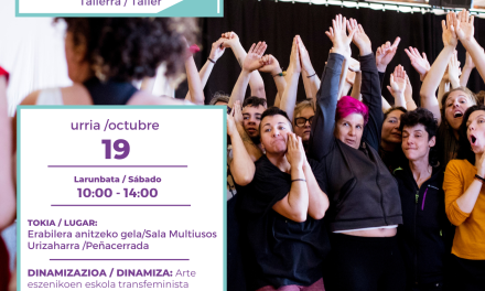 Tailerra/Taller: Improvisación teatral. Antzerki inprobisazioa (Urizaharra, urriak 19 de octubre)
