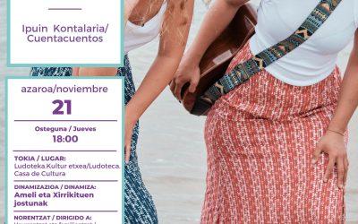 Ipuin kontalaria/Cuentacuentos: Hegoak (Kanpezuko Kultur Etxea, azaroak 21 de noviembre).