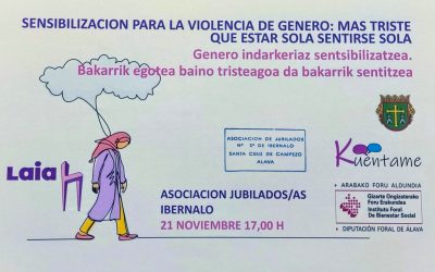Sensibilización para la violencia de género (Santa Cruz de Campezo, azaroak 21 de noviembre).
