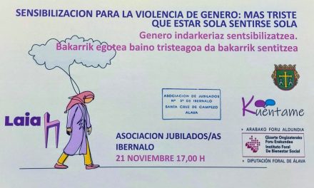 Sensibilización para la violencia de género (Santa Cruz de Campezo, azaroak 21 de noviembre).