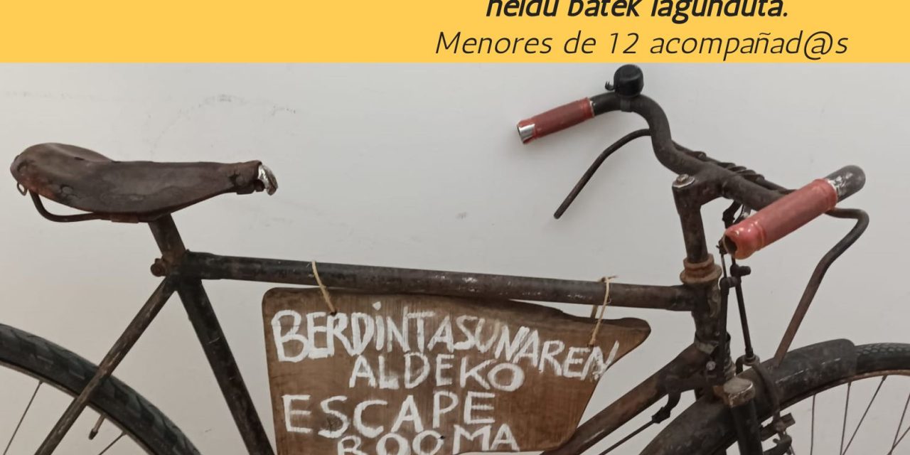 Berdintasunaren aldeko III. Eskape Room (Kanpezuo Kultur Etxea, azaroak 23 de noviembre).