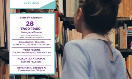 Irakurketa Klub Feminista euskaraz (Maeztu, azaroak 28 de noviembre).