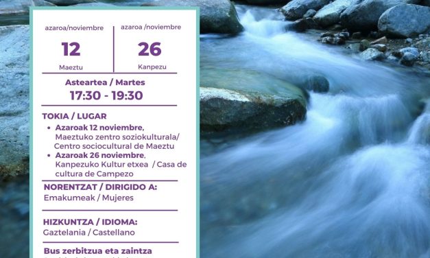 Lantegia/Taller: Inteligencia emocional y corporal (Kanpezuko Kultur Etxea, azaroak 26 de noviembre).