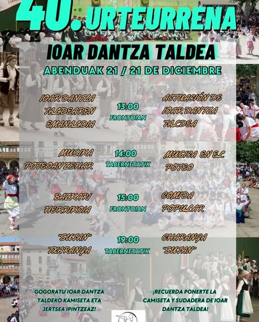 40. Urteurrena. Ioar Dantza Taldea (Santikurutze Kanpezu, abenduak 21 de diciembre)..