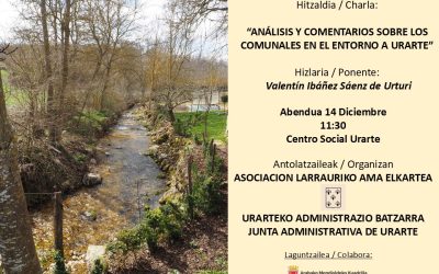 Análisis y comentarios sobre los comunales en el entorno a Urarte (Urarte, abenduak 14 de diciembre).