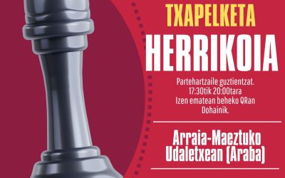 Euskadiko emakumezkoen xake txapelketa (Maeztu, ekainak 7 de junio).