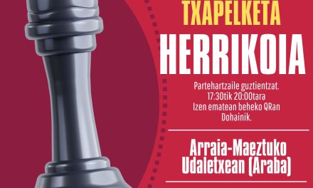 Euskadiko emakumezkoen xake txapelketa (Maeztu, ekainak 7 de junio).