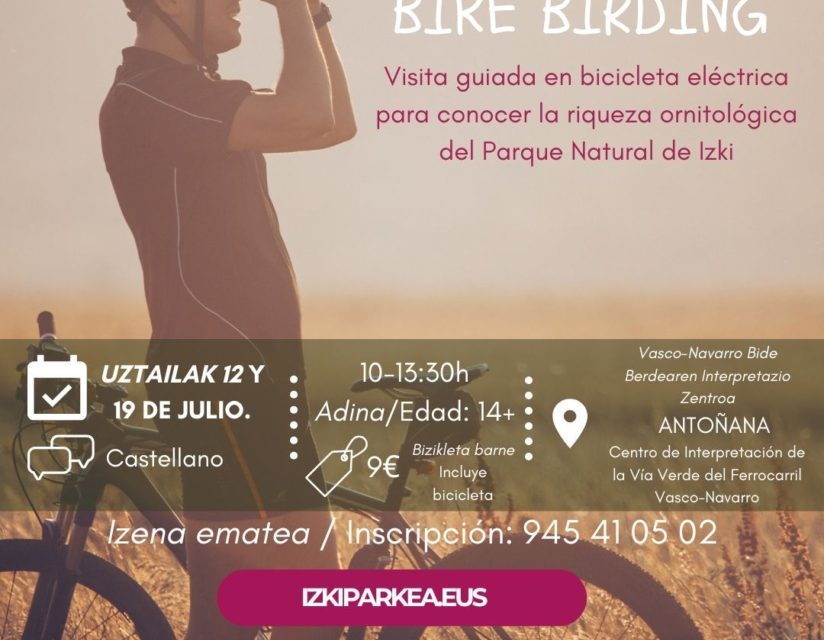 Bike Birding (Antoñana, uztailak 12-19 de julio).
