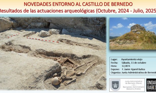 Novedades en torno al castillo de Bernedo (Bernedo, urriak 11 de octubre).